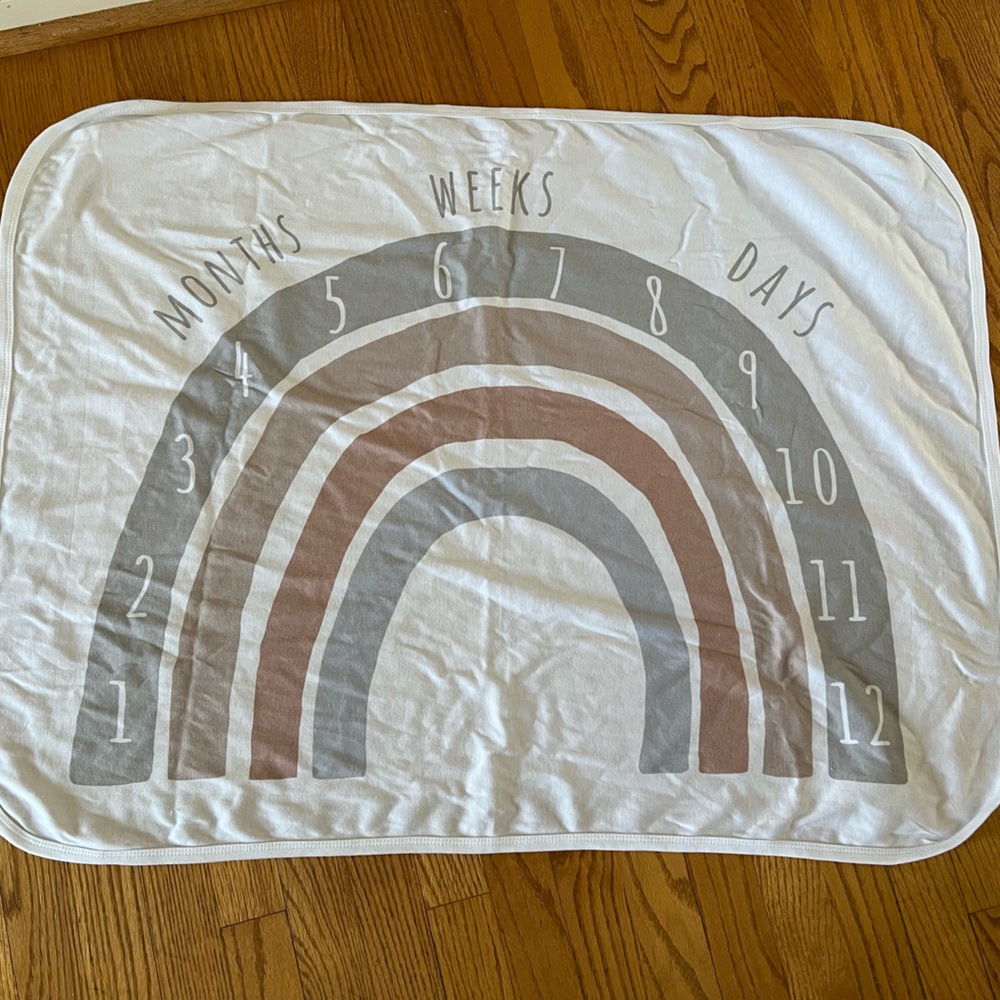 Rainbow Milestone Blanket
